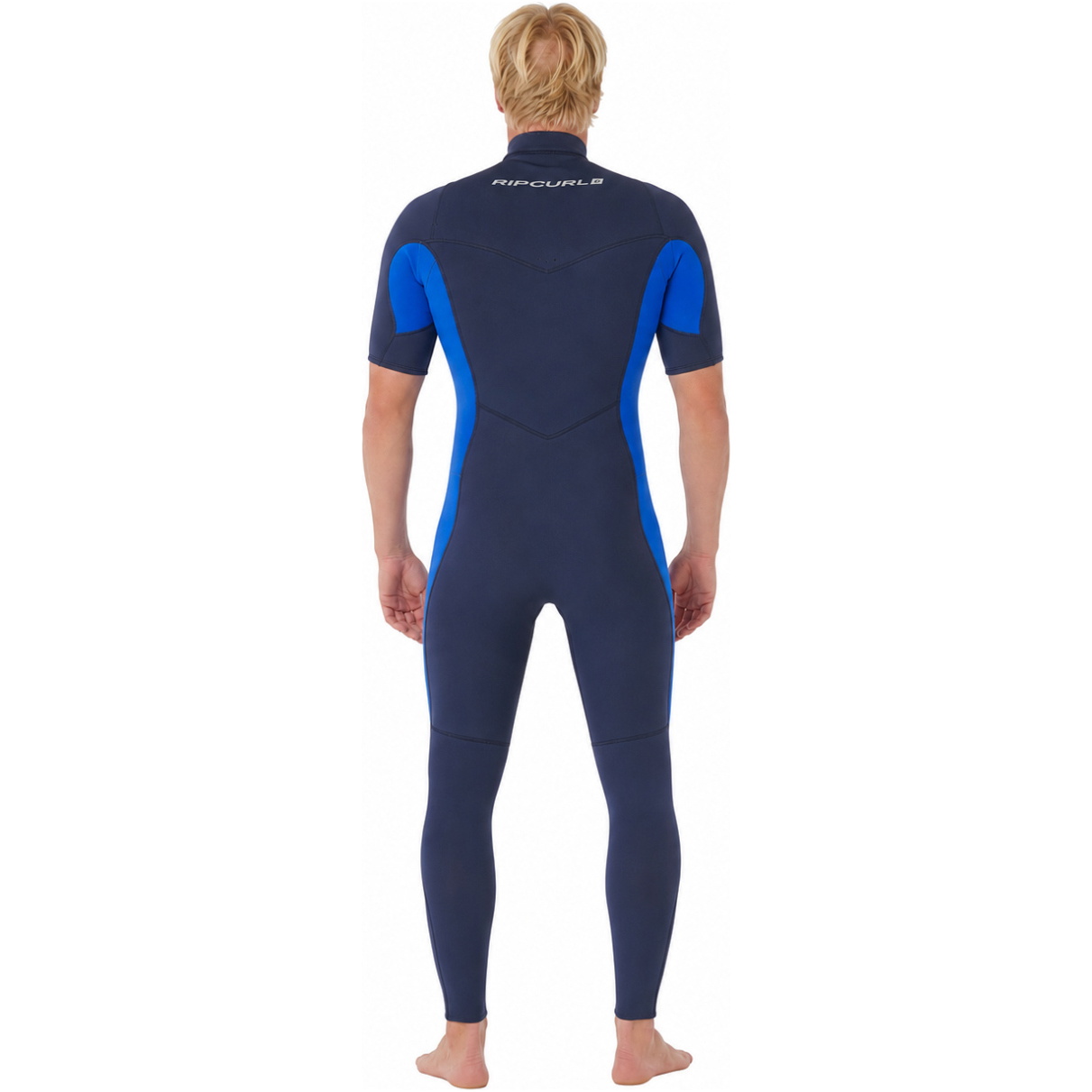 2026 Rip Curl Herre- Dawn Patrol 2/ 2mm Korte ærmer Chest Zip Våddragt 16VMFS - Electric Cobalt